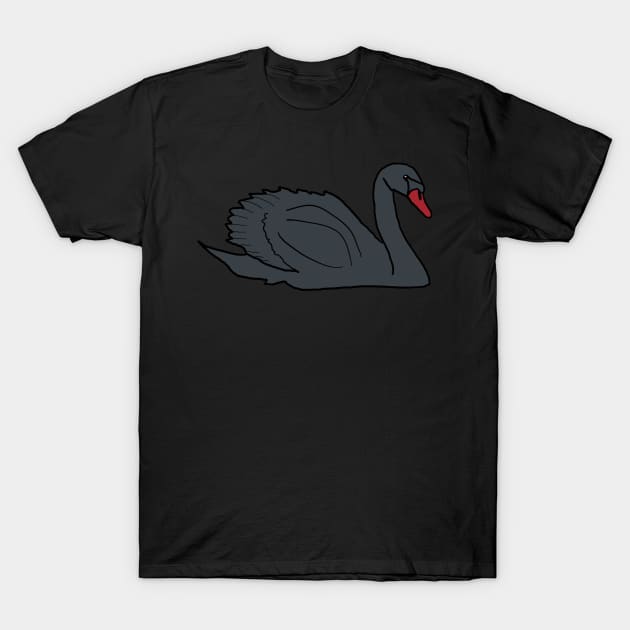 Black Swan T-Shirt by Mark Ewbie